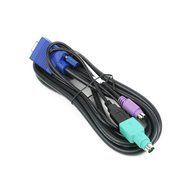 Linkskey 6 Feet Slim 2-In-1 VGA USB KVM Cable Male/Male (C-KVM-SU6) N3