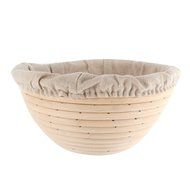 Gsha Retro Natural Rattan Round Banneton Brotform Dough Bread Proofing Proving Basket