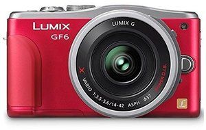 Panasonic Lumix DMC-GF6 Mirrorless Micro Four Thirds Digital Camera with 14-42mm f/3.5-5.6 II Lens (Red)