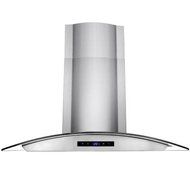 30 in. Convertible Wall Mount Range Hood in Stainless Steel with Tempered Glass and Touch Control N5