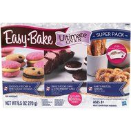Amazon Exclusive Hasbro White Star Edition Easy Bake Oven with 13 Dessert Mixes with Pretzels, Cookies and Cakes N2