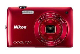Nikon COOLPIX S4300 16 MP Digital Camera with 6x Zoom NIKKOR Glass Lens and 3-inch Touchscreen LCD (Red) N20