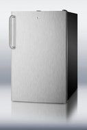 Summit CM421BLBISSTB 20&quot; Compcat Refrigerator With 4.1 cu. ft. Capacity Factory Installed Lock Towel Bar Handle...
