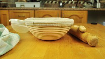 Banneton Bread Dough Proofing Basket Set [8 inch] with Free Linen Liner, A Lightweight, Round Shape, Basket from...