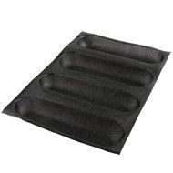 Yilove Non-stick Perforated Silicone Bread Baking Mold,4 loaf Molds N4