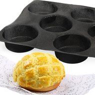 Yilove Non-stick Perforated Silicone Bread Baking Mold,4 loaf Molds N5