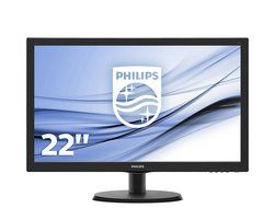 Philips V-line 223V5LSB - cran LED - 21-5- - 1920 x 1080 FullHD - 250 cd-m2 - 1000-1 - 10000000...