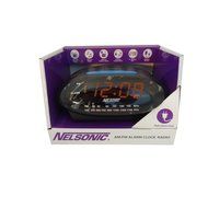 Nelsonic AM / FM Alarm Clock Radio