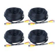 Prosshop Pre-made All-in-One Siamese BNC Audio Video and Power Cord Wires 100 Feet Monitor Supply Cables Surveillance...