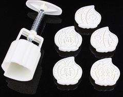 Viris Tote Cake Decoration Mould Pink Set 50g Round Moon Cake Mold N6