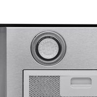 Gracelvoe 36 inch Kitchen Island Vented/ Ductless Stainless Steel Range Hood or Stove Vent with LED Lights N8