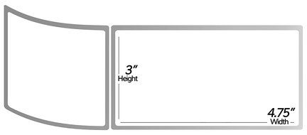 1 Inch Core - 3 x 4.75 Zebra Compatible Direct Thermal Labels 2 Rolls for Zebra Desktop Printer GC420d GC420t... N4