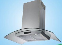 EUREKA 30" Euro Style CC Stainless Steel Island Mount Range Hood. N3
