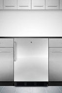Summit ALB753LBLCSS 24&quot; 5.5 cu.ft. ADA Compliant Undercounter Refrigerator with Automatic Defrost Front Lock Adjustable... N2