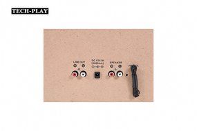 TechPlay ODC110 , Hi power 30W, 3-Speed Retro Classic Turntable with NFC Bluetooth, Double Cassett Player/Recorder... N3