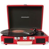 New CROSLEY RADIO CR8005A-RE Cruiser Portable Turntables (Red)