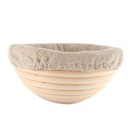 Gsha Retro Natural Rattan Round Banneton Brotform Dough Bread Proofing Proving Basket N2