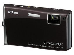 Nikon Coolpix S60 10MP Digital Camera with 5x Optical Vibration Reduction (VR) Zoom (Espresso Black) N4