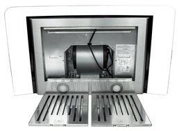 AKDY 36" Wall Mount Stainless Steel Glass Range Hood AZ668AS90 Touch Panel Control Baffle Filter N3
