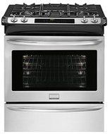 Frigidaire Gallery FGDS3065PF 30" Slide in Dual-Fuel Range in Smudge-Proof Stainless Steel