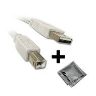 Brother Printer MFCJ4710DW Wireless Color Inkjet All-in-One Printer Compatible 10ft White USB Cable A to B Plus...
