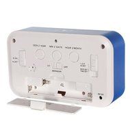 Generic Digital Alarm Clock Large Display Desk Electric Alarm Clock Blue with Light Control &amp; LED Touch Sensor...