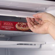 Commercial Cool CCRD32B 3.2 Cu.Ft. Compact Double Door Fridge with True Freezer and R600a Refrigerant, Black N10