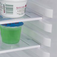 Commercial Cool CCRD32B 3.2 Cu.Ft. Compact Double Door Fridge with True Freezer and R600a Refrigerant, Black N11