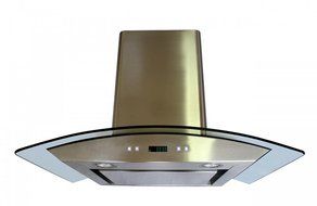 CAVALIERE 30" Wall Mounted Stainless Steel / Glass Kitchen Range Hood 860 CFM Spagna Vetro Econo Series SV198D-SP30 N2