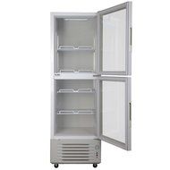 288L Glass Display Showcase Double-Door Beer Soda Beverages Cooler Commercial Refrigerator Merchandiser Upright... N7