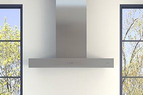 Zephyr ZROM90CS Wall Mount Chimney Range Hood, Stainless Steel N2