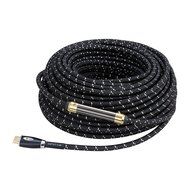 BUSUQ High-Speed Standard HDMI Cable Supports Ethernet, 3D and Audio Return (75 Feet/23 Meter), Black- Red Nylon...