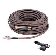 BUSUQ High-Speed Standard HDMI Cable Supports Ethernet, 3D and Audio Return (75 Feet/23 Meter), Black- Red Nylon... N4