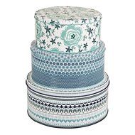 Denby Tangier 3 PC Cake Tin Set, , Multicolor N5