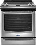 Maytag MES8880DS 30" Stainless Steel Electric Slide-In Smoothtop Range