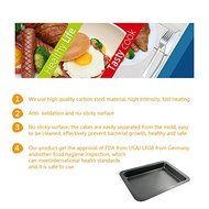 AYAMAYA High Quality Rectangular Cookie sheet Pan &amp; Cookies Tray For Layered Cake-M Size N3
