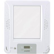 Zadro Z Fogless Stereo Shower Radio with Mirror and Digital Clock, 6.8-Inch