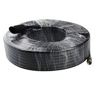 FOWOD RG6 TV Black Coaxial Cable, 100 Feet, with F-Male Connectors, Double Shielded, High Performance, Indoor... N2