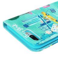 iPhone 7 Plus Case (5.5 inch) - Wallet Flip Stand Case PU Leather Case with Shockproof TPU Inner Bumper Colorful... N20