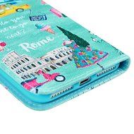 iPhone 7 Plus Case (5.5 inch) - Wallet Flip Stand Case PU Leather Case with Shockproof TPU Inner Bumper Colorful... N21
