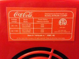 Koolatron Cocoa-Cola Personal 6-Can Mini Fridge N5