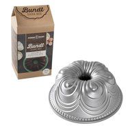 Nordic Ware Chiffon Cast Aluminum Bundt Pan with Double Chocolate Cake Mix
