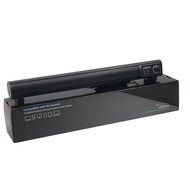 LONPOO 10w USB Powered Slim Sound Bar Speakers with Mic and Earphone Jack for PC ，Iphone 6 (Black) N6