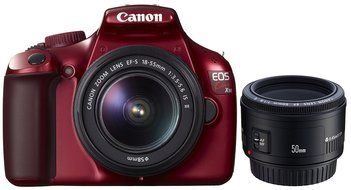 Canon Digital SLR Camera EOS Kiss X50 with EF-S18-55mm IS II Lens Kit (Black) - International Version (No Warranty) N2