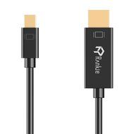Mini DP to HDMI, Rankie 6FT Gold Plated Mini DisplayPort (Thunderbolt Port Compatible) to HDMI HDTV Cable (White... N2