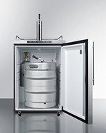 Summit SBC635MOS7HV 24" Outdoor Beer Dispenser with 5.6 cu. ft. Capacity Automatic Defrost Digital Thermostat... N4