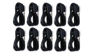 C&amp;E 3 PCS, Power Cord Cable w/ 3 Conductor 14AWG PC Power Connector Socket (C13/5-15P) Black 1 Feet, CNE591452 N2