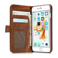 TYoung Retro Style Multi-function Folio Magnetic Wallet Case Cover for iPhone 7, Classic Breathable Artificial... N26
