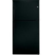 GE GIE21GTHBB 21.2 Cu. Ft. Black Top Freezer Refrigerator - Energy Star N3