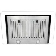 30 in. Convertible Wall Mount Range Hood in Stainless Steel with Tempered Glass and Touch Control N7
